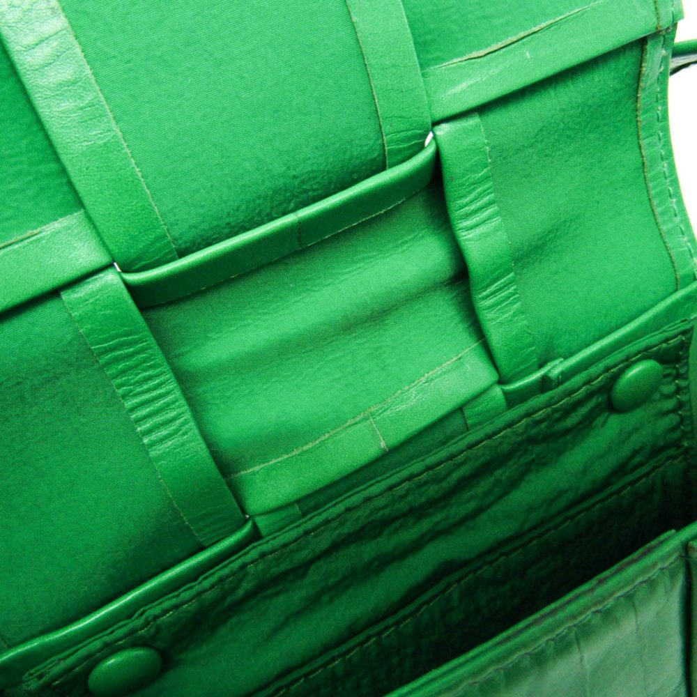 BOTTEGA VENETA Green Leather Shoulder Bag - Picture 12 of 16
